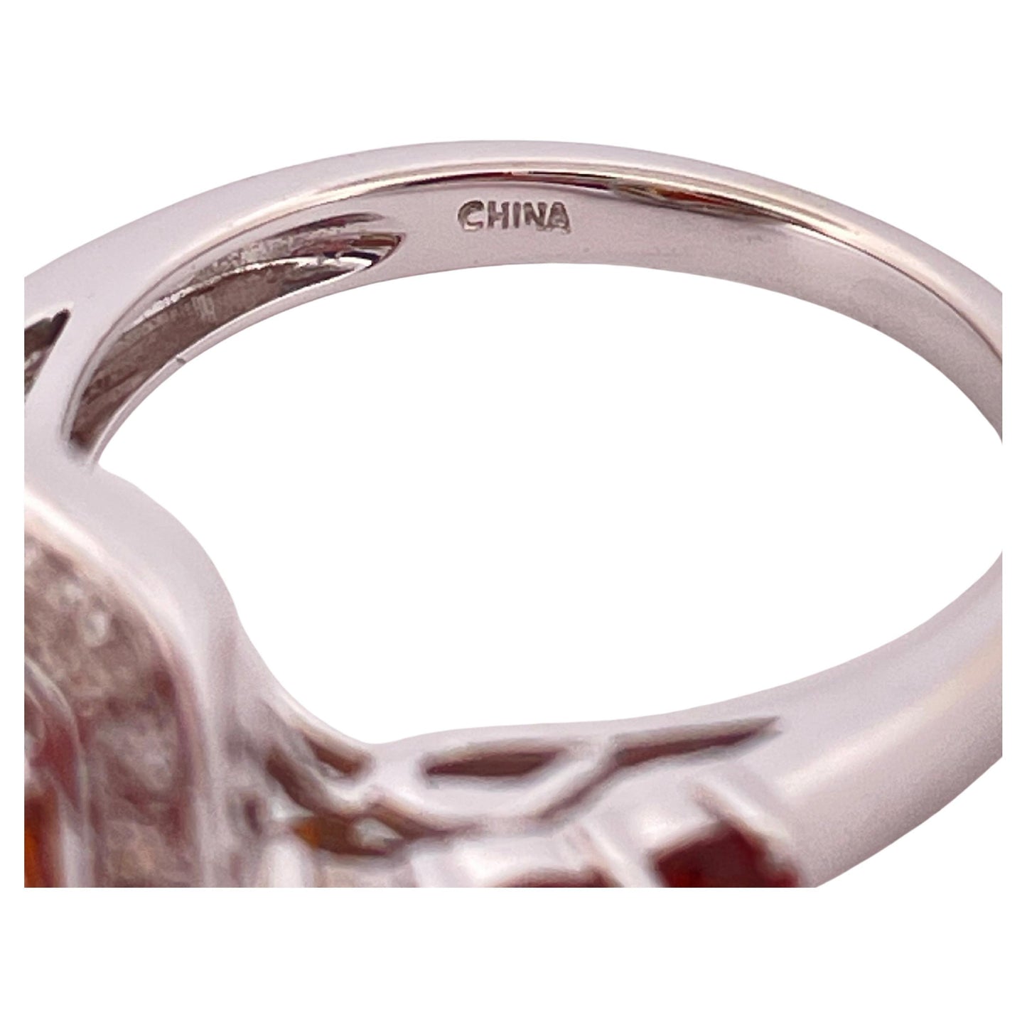 14K White Gold Citrine & 0.42ctw H/I Color SI1 Clarity Diamond Ring