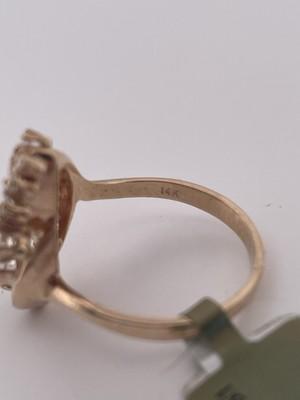 14k Yellow Gold 0.25ctw Diamond Ring/ Size 6.5/ 3.3g