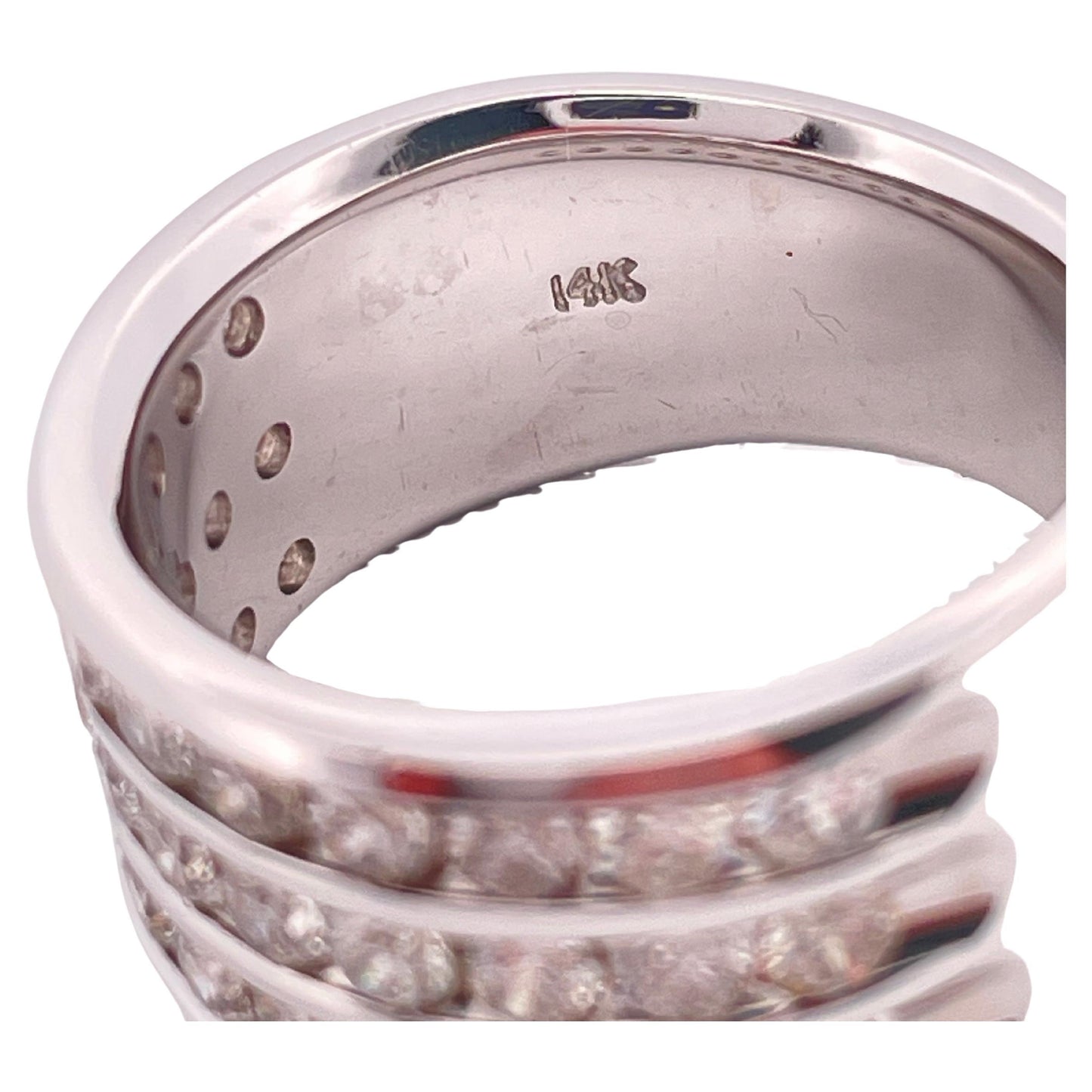 1.65ctw I-J SI1-SI2 Diamond Band Set in 14K White Gold