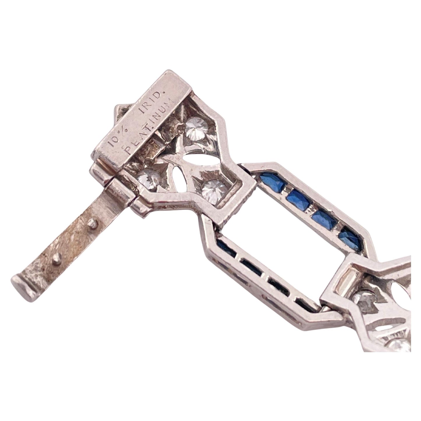 1920’s Platinum 3.00ctw Diamond & 2.00ctw Sapphire Bracelet