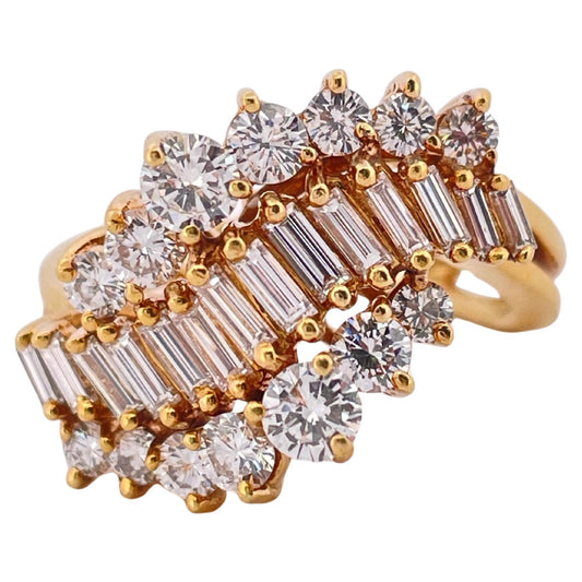 2.50ctw G-H SI1-SI2 Diamond Ring Set In 18K Yellow Gold