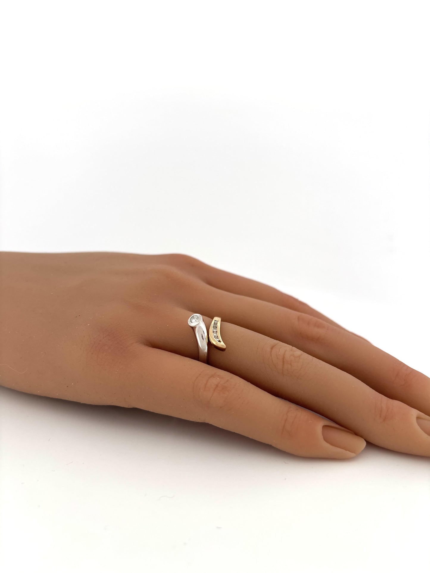 14k Two Tone Diamond Ring