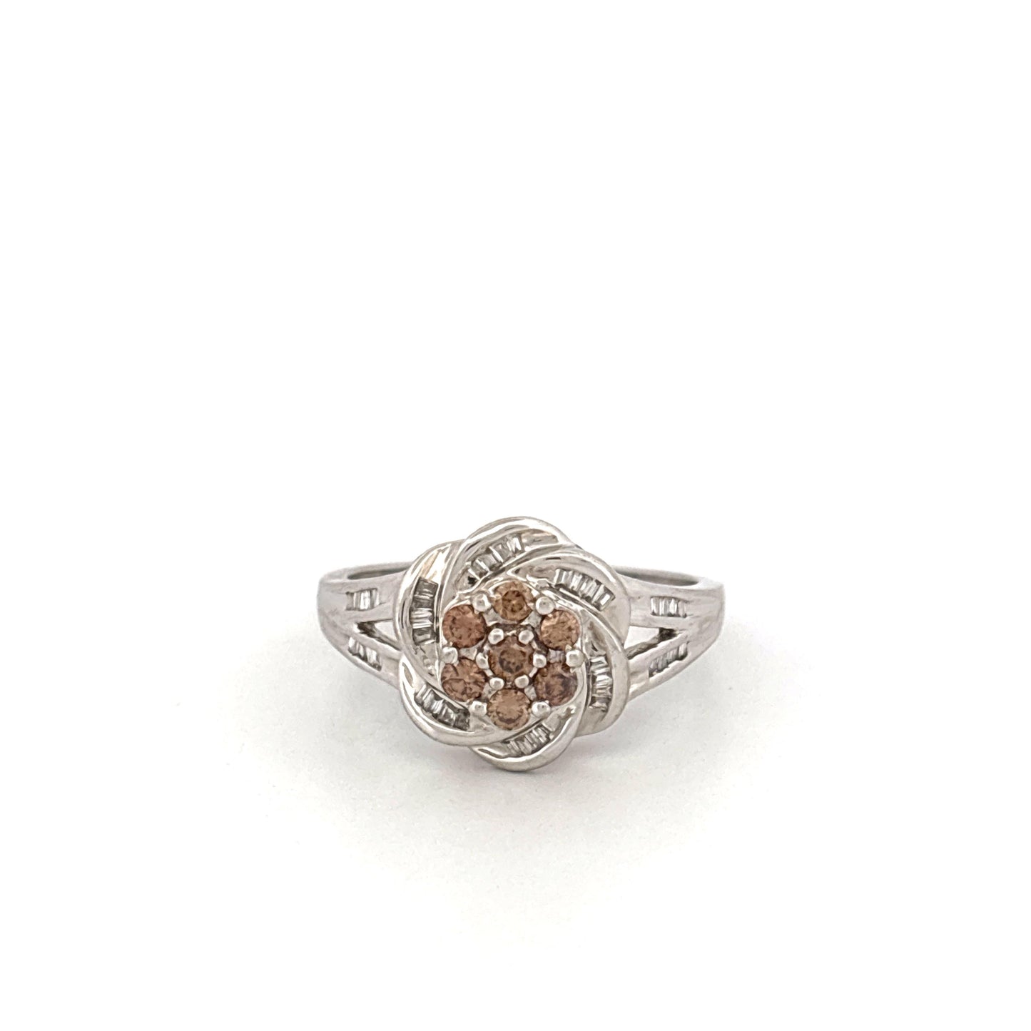 14k White Gold Diamond Ring
