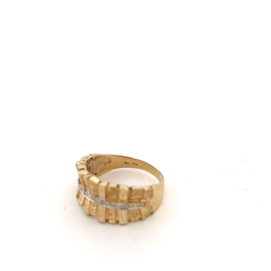 14k Yellow Gold Diamond Ring