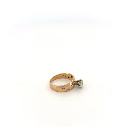 14k Yellow Gold Diamond Ring