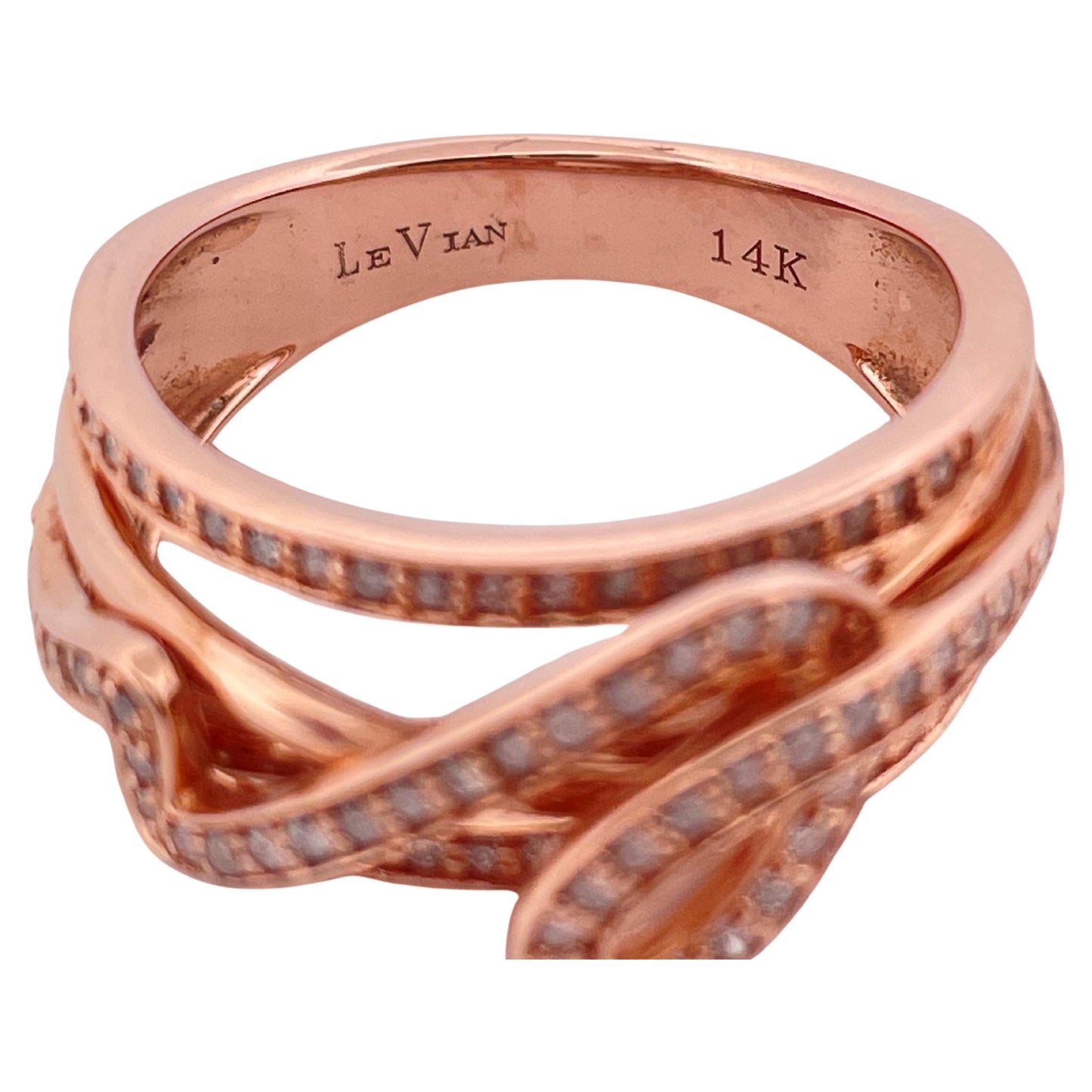 Le Vian 0.455ctw H-I SI1-SI2 Diamond Ring Set in 14K Rose Gold
