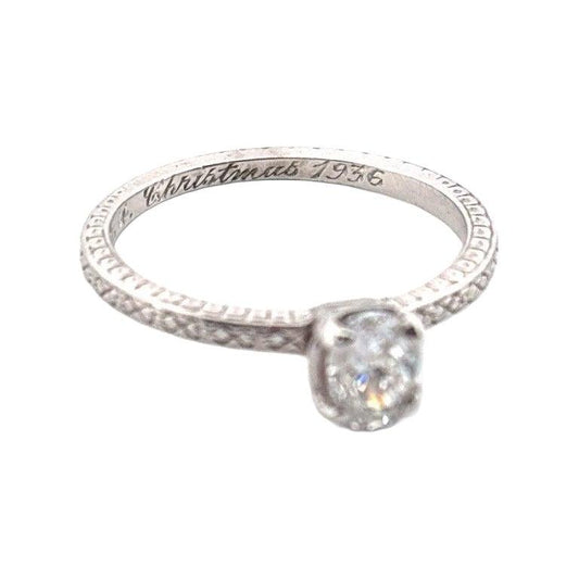 Platinum 0.45CT Engagement Ring IV17