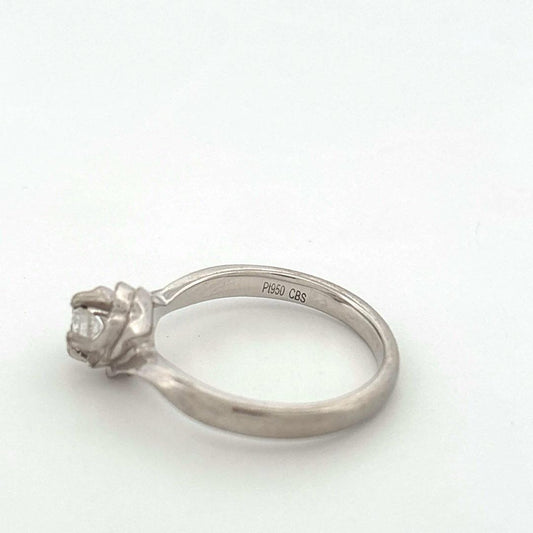 Platinum Diamond Solitaire 0.17ct G SI