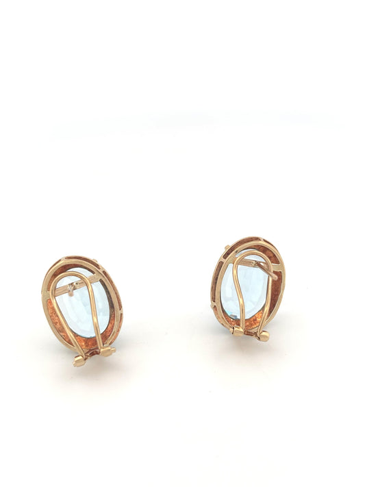 14K Topaz Earrings