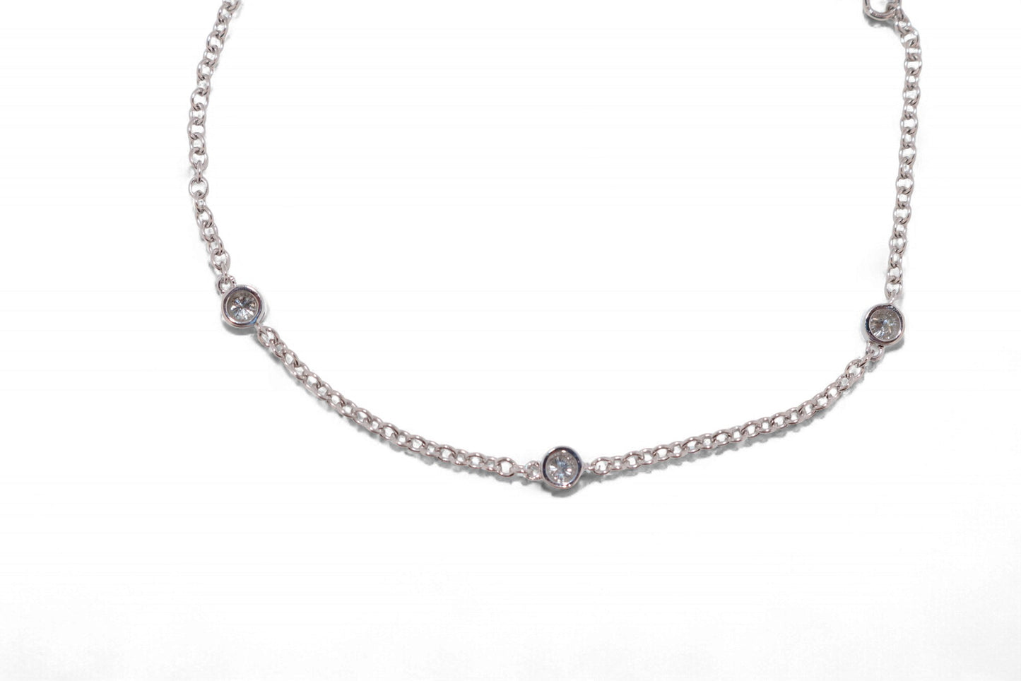 14K Gold Diamonds by the Inch Necklaces and Bracelets – Various Sizes Available
