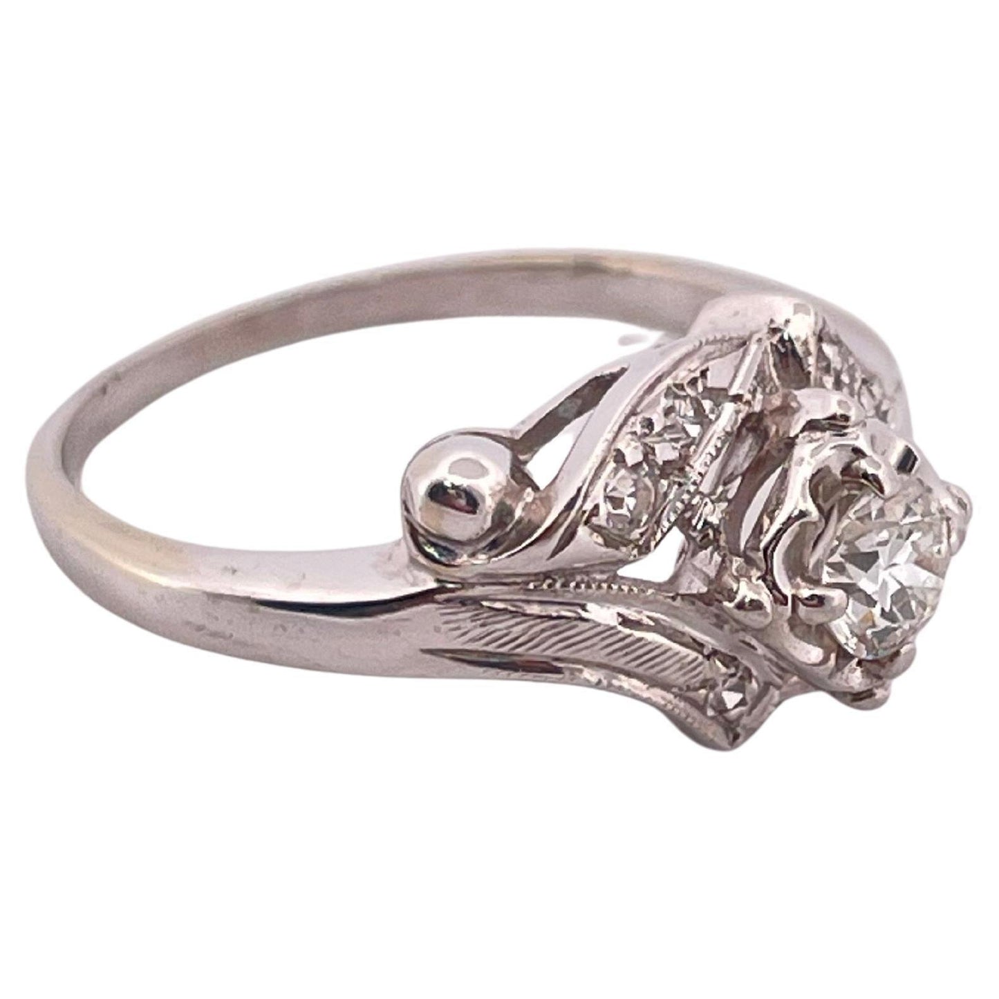 0.40ctw H SI2 Diamond Ring Set In 14K Yellow Gold