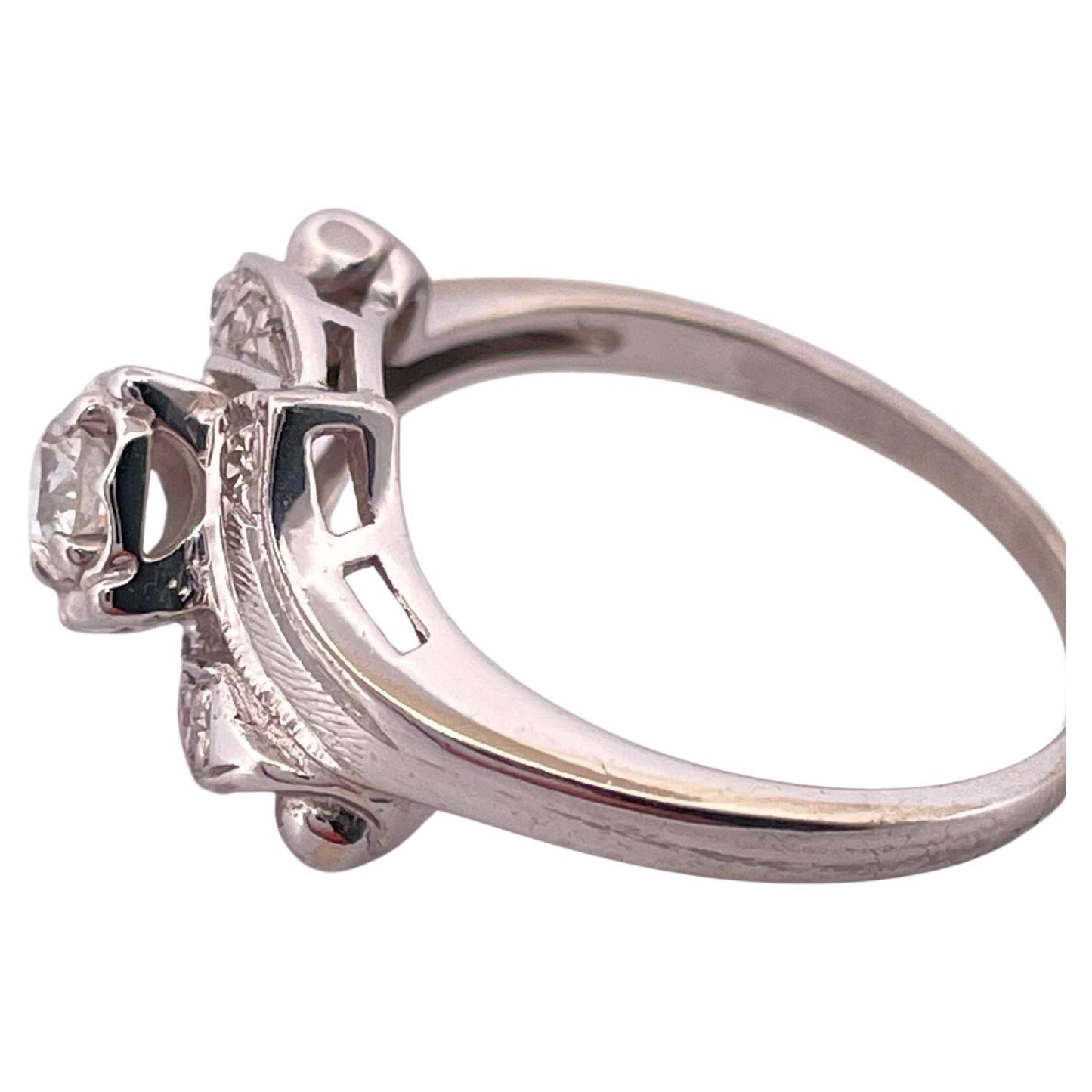 0.40ctw H SI2 Diamond Ring Set In 14K Yellow Gold