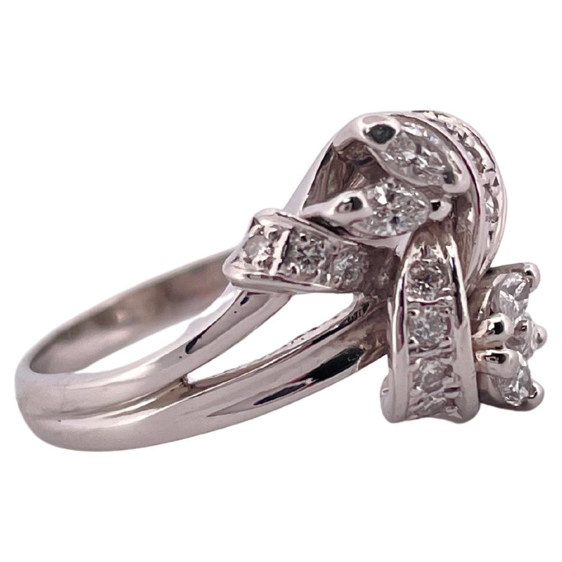 0.43ctw F-G VS2-SI1 Diamond Ring Set In Platinum