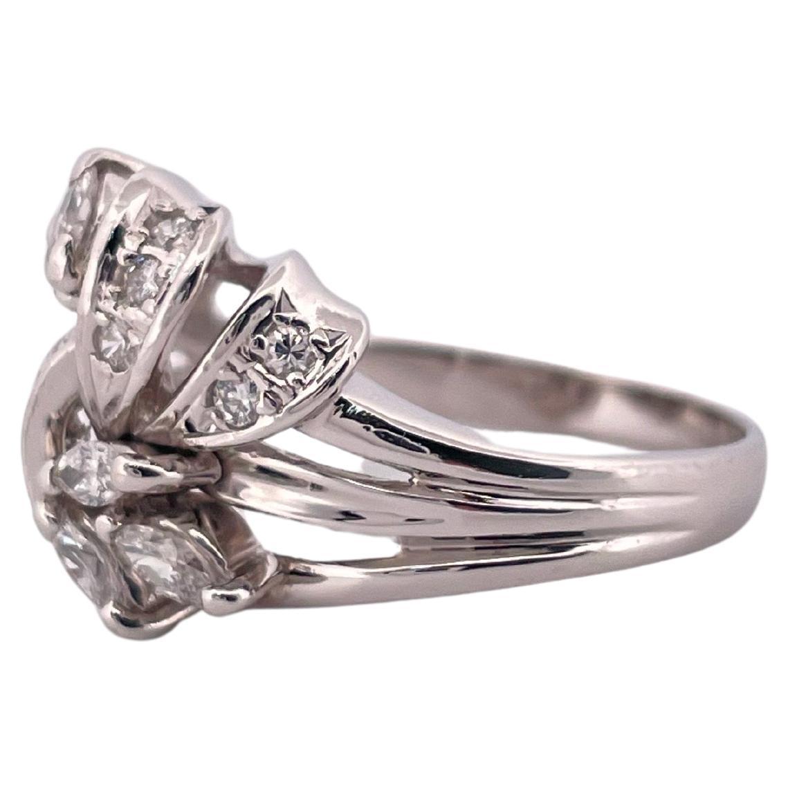 0.43ctw F-G VS2-SI1 Diamond Ring Set In Platinum