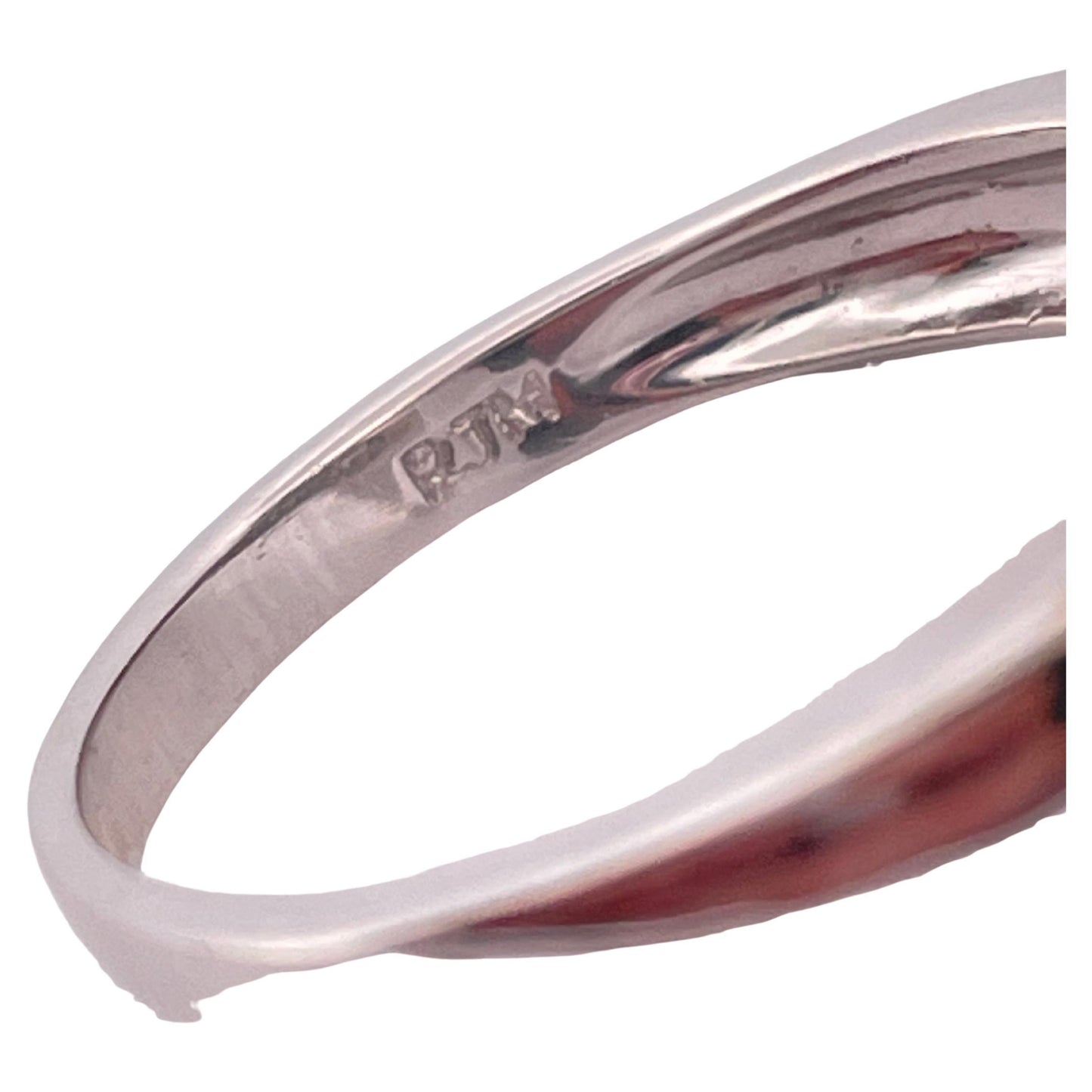 0.50ctw H-I SI1 Diamond & Pink Sapphire Ring Set In 14K White Gold
