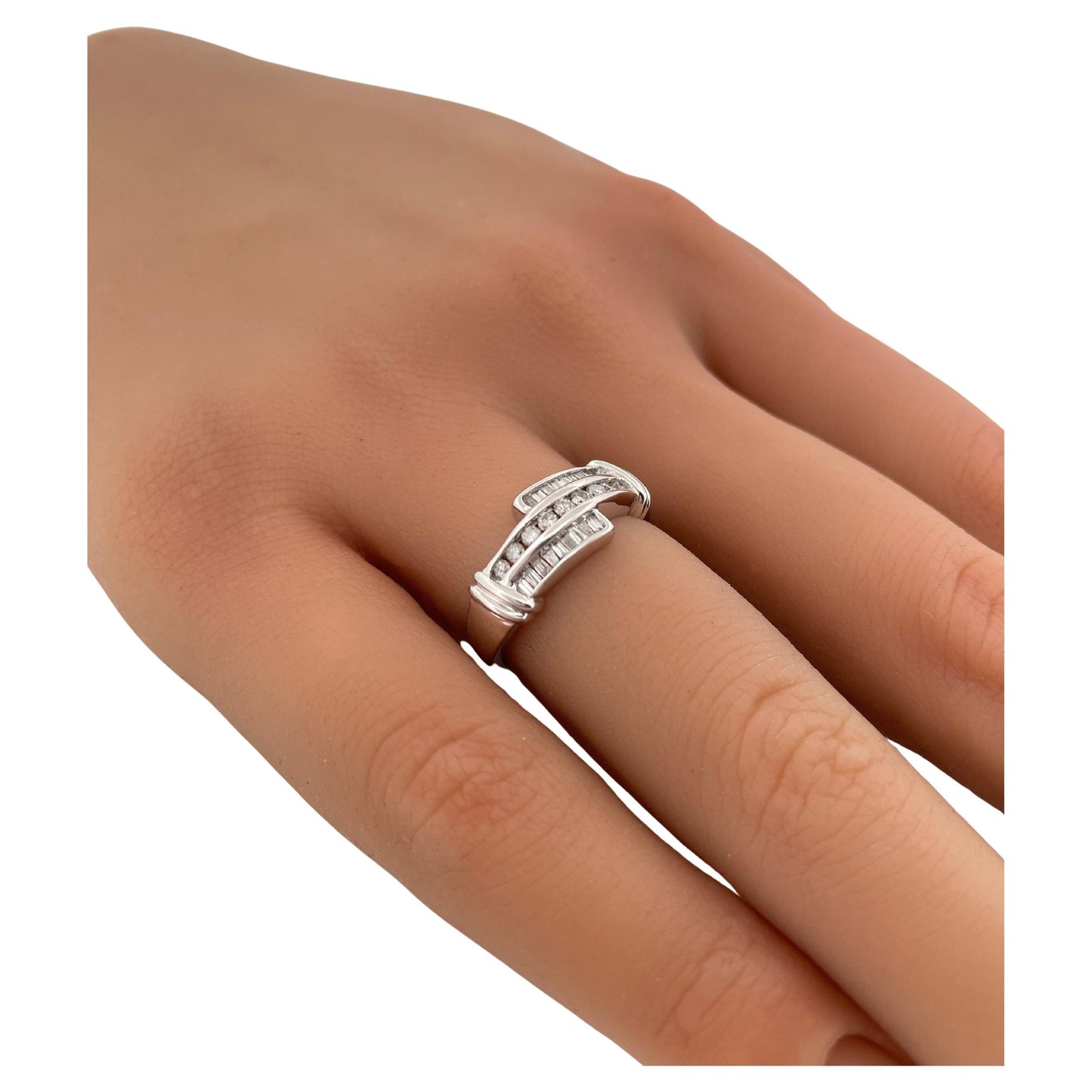 0.50ctw I/J SI2 Diamond Band Set In 14K White Gold