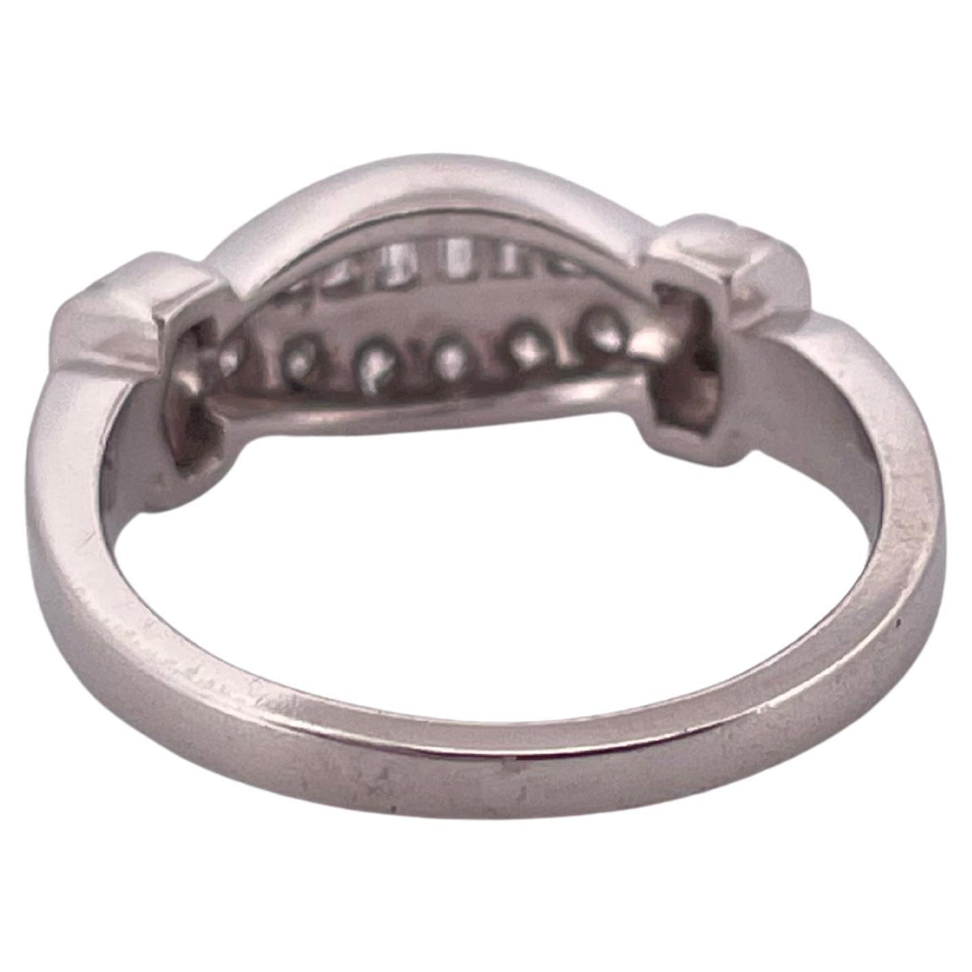 0.70ctw G-H SI1 Diamond Ring Set In Platinum