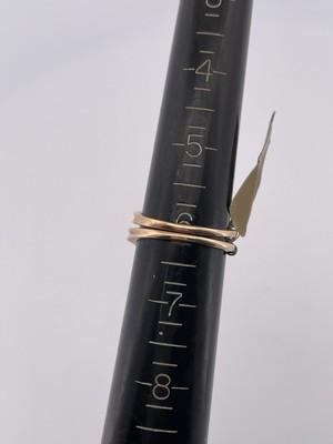 10k Two Toned Gold 0.75ctw Diamond Wedding Set/ Size 6/ 4.7g