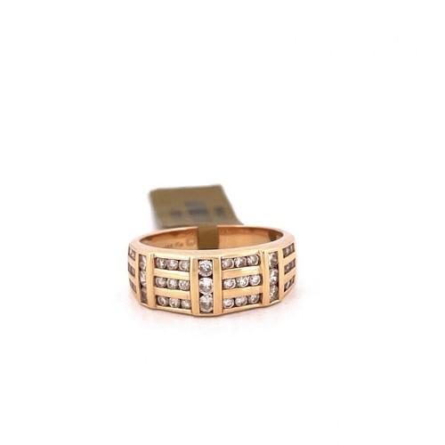 14K Yellow Gold 0.75CTW Diamond Ring Band Size 7.00