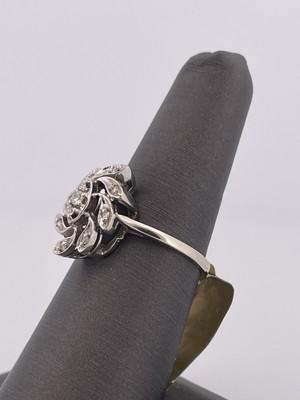 14k White Gold 0.20ctw Diamond Ring/ Size 7.25/ 3.6g