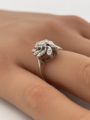 14k White Gold 0.20ctw Diamond Ring/ Size 7.25/ 3.6g