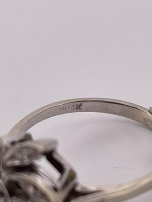 14k White Gold 0.20ctw Diamond Ring/ Size 7.25/ 3.6g