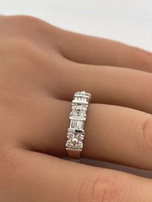 14k White Gold 0.75ctw Diamond Ring/ Size 6.75/ 4.4g