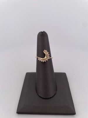 14k Yellow Gold 0.25ctw Diamond Ring/ Size 6.25/ 4.1g