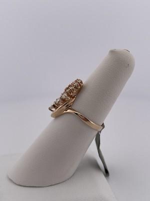 14k Yellow Gold 0.25ctw Diamond Ring/ Size 6.5/ 3.3g