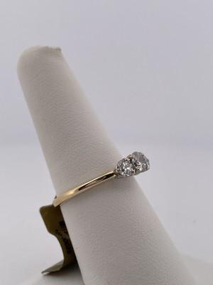 14k Yellow Gold 0.80ctw Diamond Ring/ Size 7.25/ 2.8g