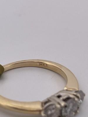 14k Yellow Gold 0.80ctw Diamond Ring/ Size 7.25/ 2.8g
