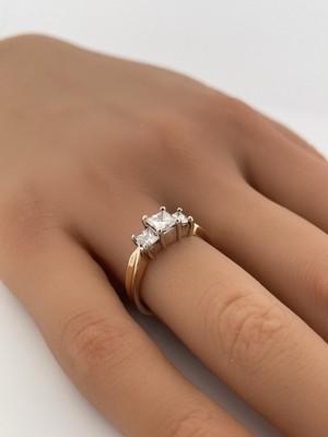 14k Yellow Gold 1.00ctw Engagement Ring/ Size 7/ 3.3g