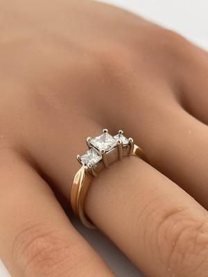 14k Yellow Gold 1.00ctw Engagement Ring/ Size 7/ 3.3g