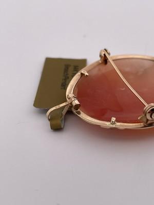 14k Yellow Good Cameo Pendant/Brooch