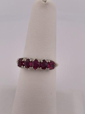 14k Yellow & White Gold Ruby Ring/ Size 6.75/ 2.7g