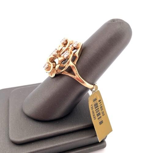 14k yellow gold diamond ring