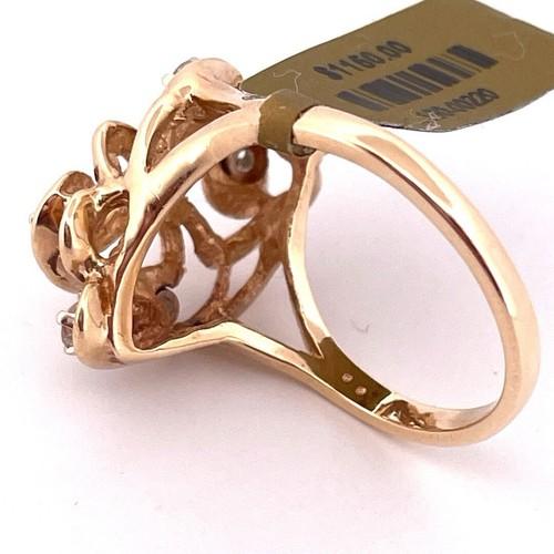 14k yellow gold diamond ring