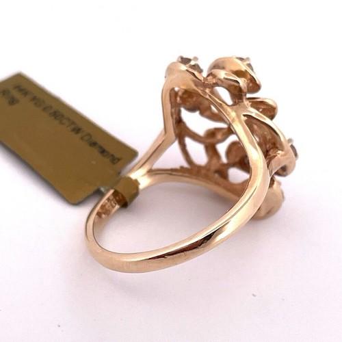 14k yellow gold diamond ring