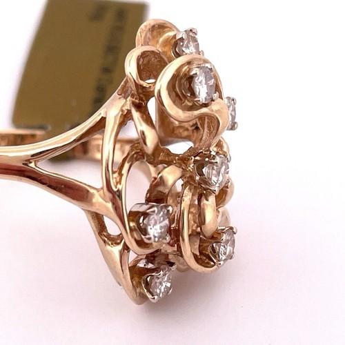 14k yellow gold diamond ring