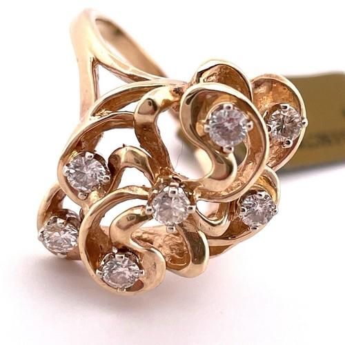 14k yellow gold diamond ring