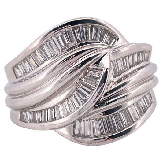 1.50ctw F VS2 Diamond Ring Set In Platinum