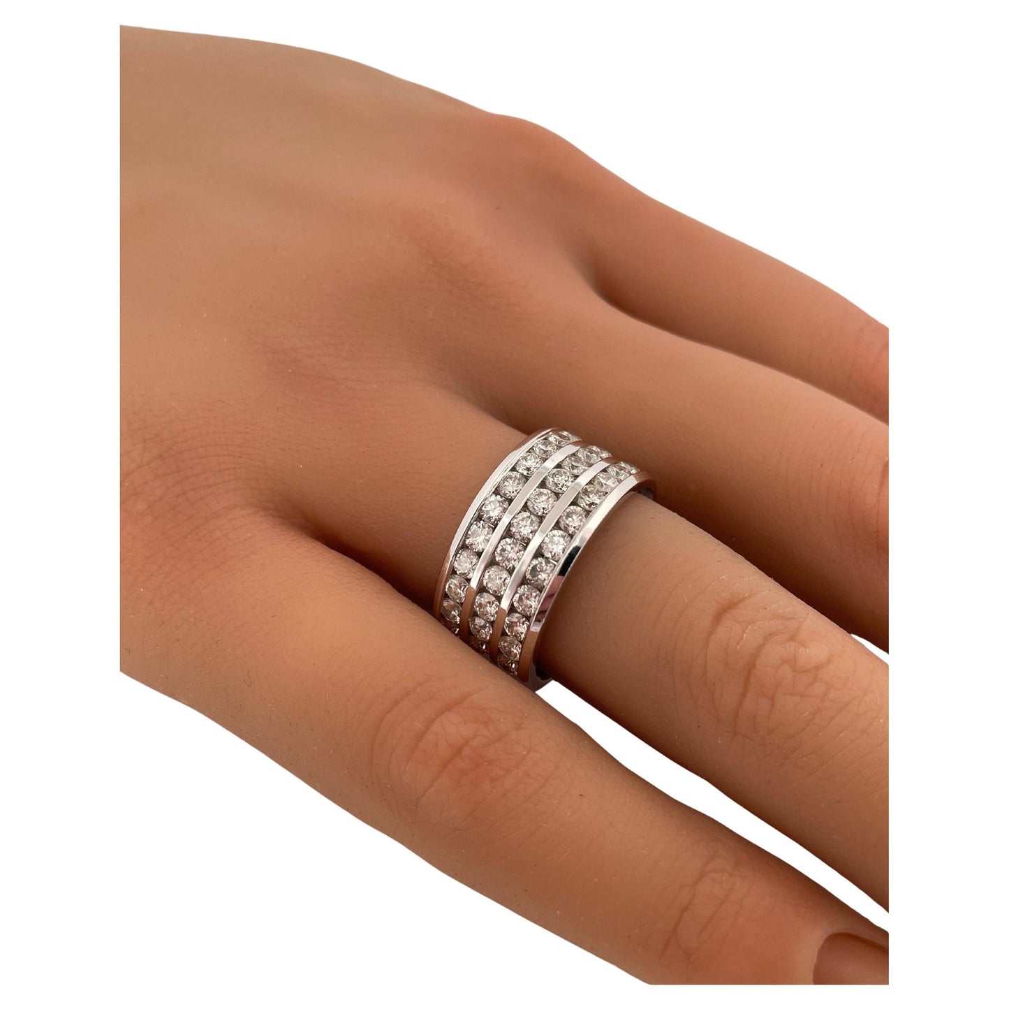 1.65ctw I-J SI1-SI2 Diamond Band Set in 14K White Gold
