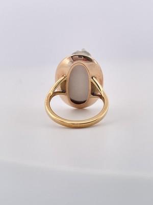 1905 14k Yellow Gold Antique Cameo Ring/ Size 6.75/ 6.8g