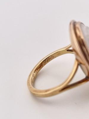 1905 14k Yellow Gold Antique Cameo Ring/ Size 6.75/ 6.8g