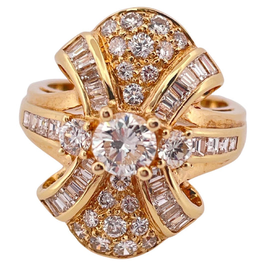 2.00ctw H-I SI1 Diamond Ring Set In 18K Yellow Gold