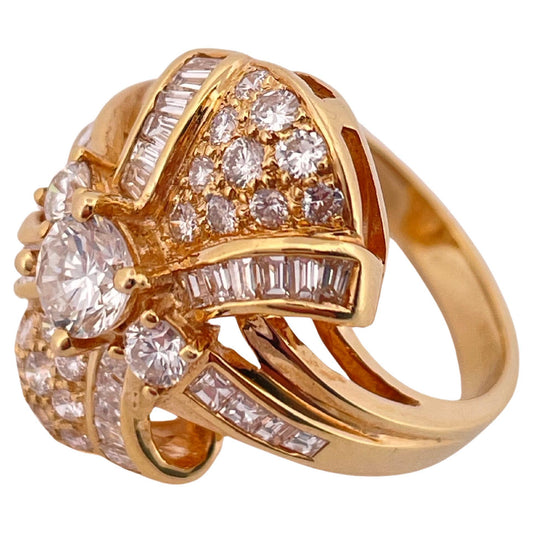 2.00ctw H-I SI1 Diamond Ring Set In 18K Yellow Gold