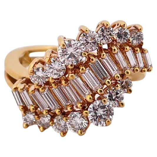 2.50ctw G-H SI1-SI2 Diamond Ring Set In 18K Yellow Gold