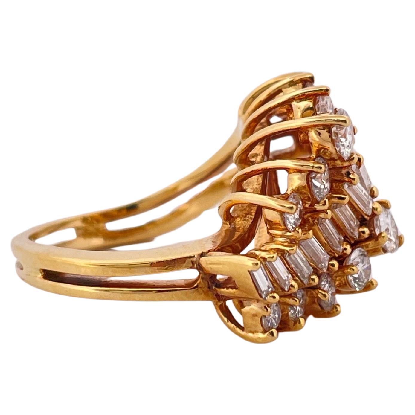 2.50ctw G-H SI1-SI2 Diamond Ring Set In 18K Yellow Gold