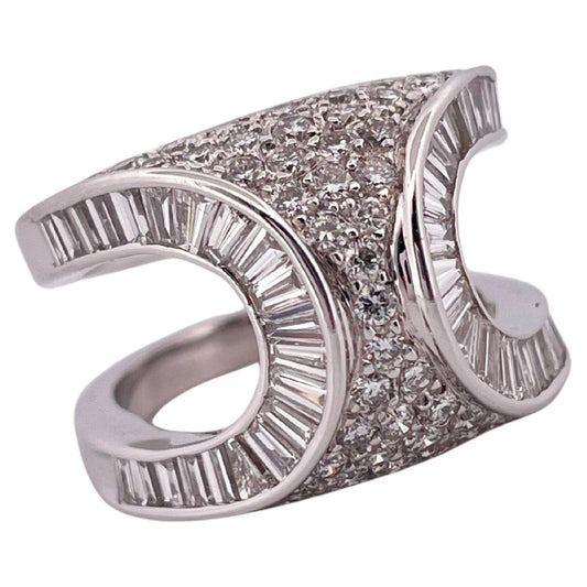 5.00ctw H-I SI2 Diamond Ring Set In 18K White Gold