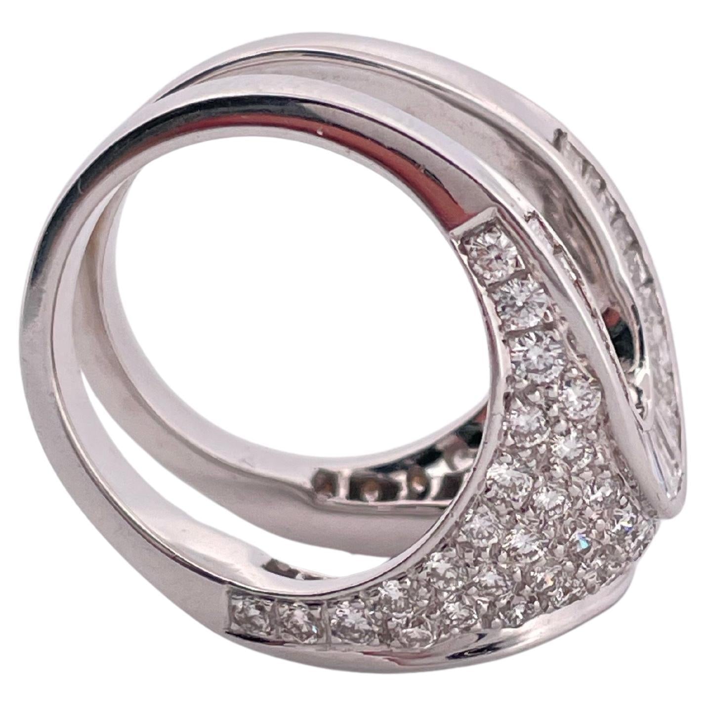 5.00ctw H-I SI2 Diamond Ring Set In 18K White Gold